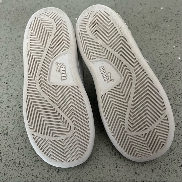 Kids Puma Smash White Shoe - Picture 9 of 9